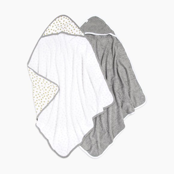 Burt's Bees Baby Organic Single-Ply Hooded Towel (2 Pack) - Picture 2 of 8